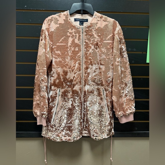 FRENCH CONNECTION Adette Shine Sequin Bomber
Pink STYLE: 75KAZX - Picture 1 of 3